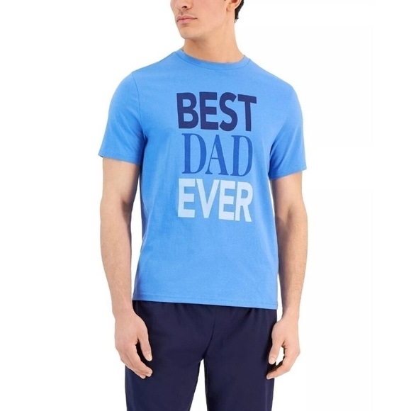 Club Room Men’s Best Dad Ever Graphic Knit Pajama Gift Set, pants sleeve - Picture 4 of 8